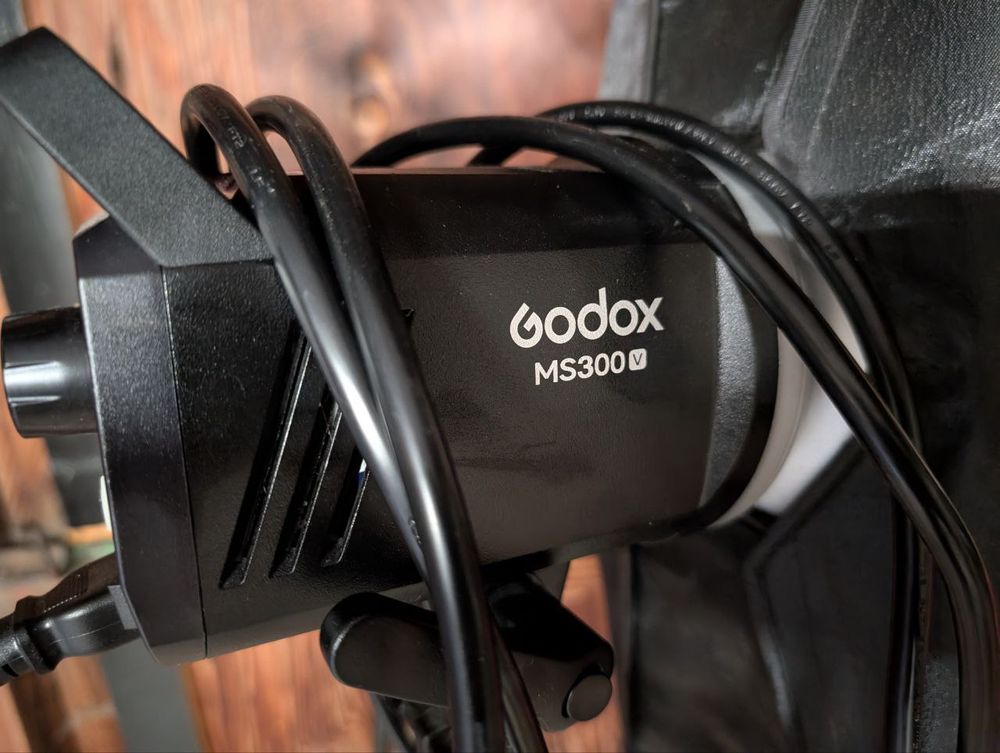 Godox MS300V strobe. 300 watt-seconds