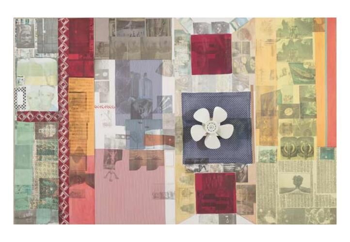 "Recital (Spread)" by Robert Rauschenberg exemplifies his innovative integration of diverse materials, blending printed images, vibrant colors, and textures into a cohesive collage. This piece reflects Rauschenberg's pioneering spirit within the Neo-Dada movement, challenging traditional boundaries of art and emphasizing the interconnectivity of media.