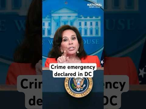 Crime emergency declared in D.C. #shorts #Trump #DC #crime #news #FBI