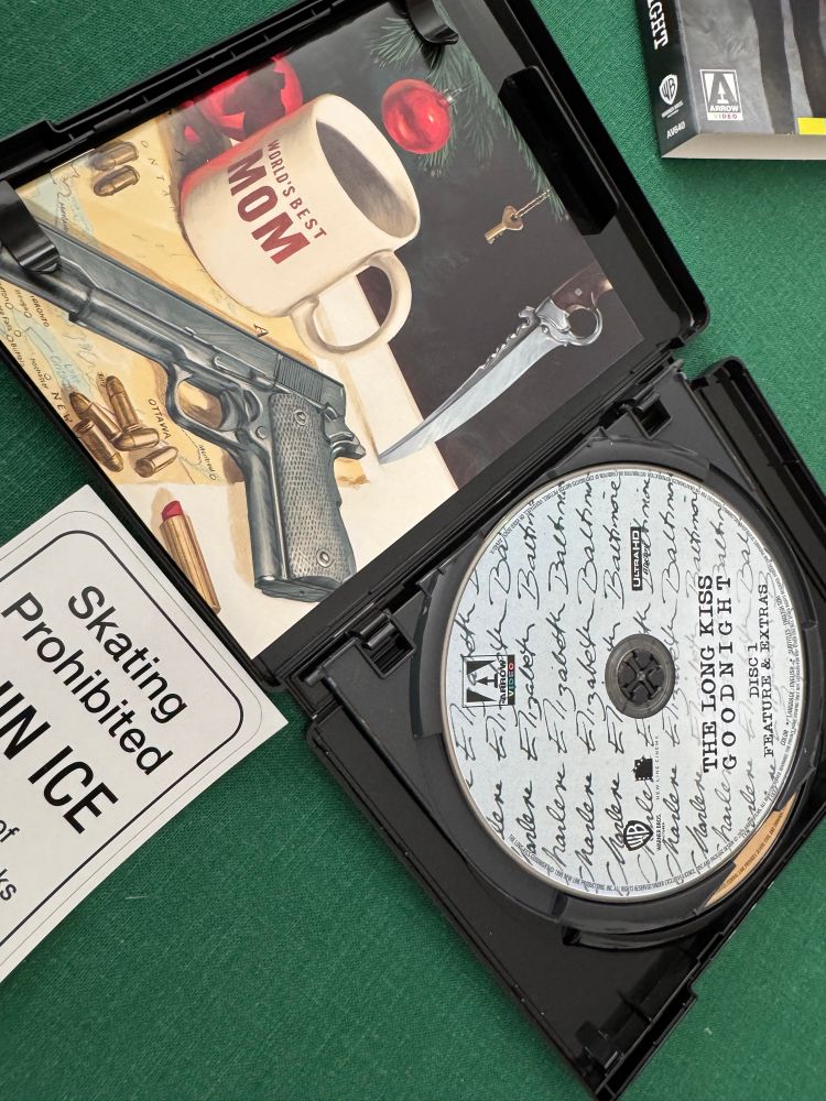 Interior of long kiss goodnight dvd