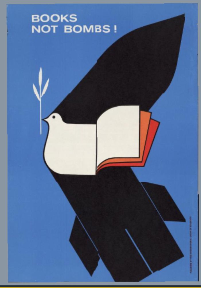 Books not bombs poster 