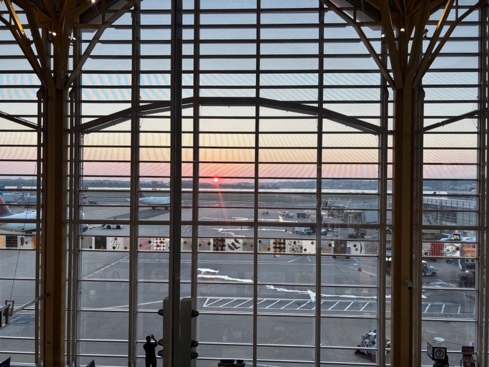Sunrise at the airport