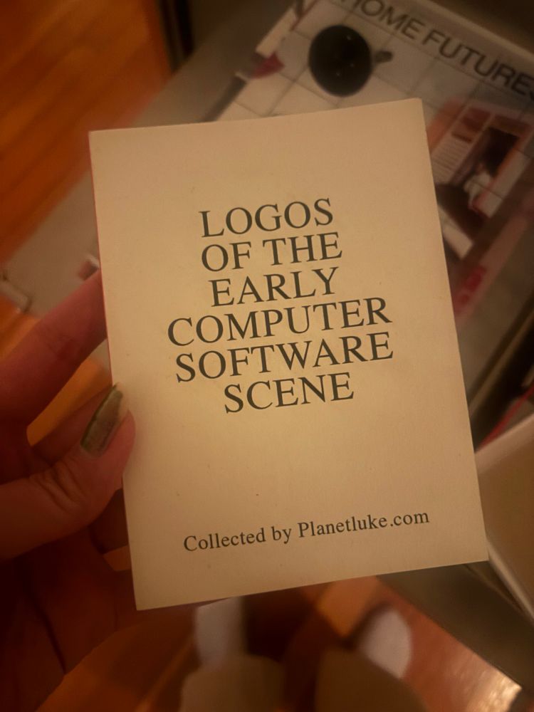 Logos of the early computer software scene