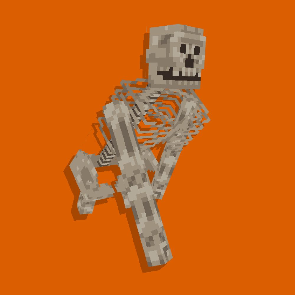 A skeletal Gigantopithecus.