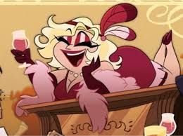 An image of the human form of Mimzy from Hazbin Hotel