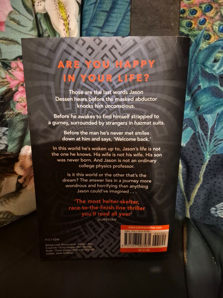 Reverse side of Dark Matter either positive reviews. The book I'm currently reading 📚 