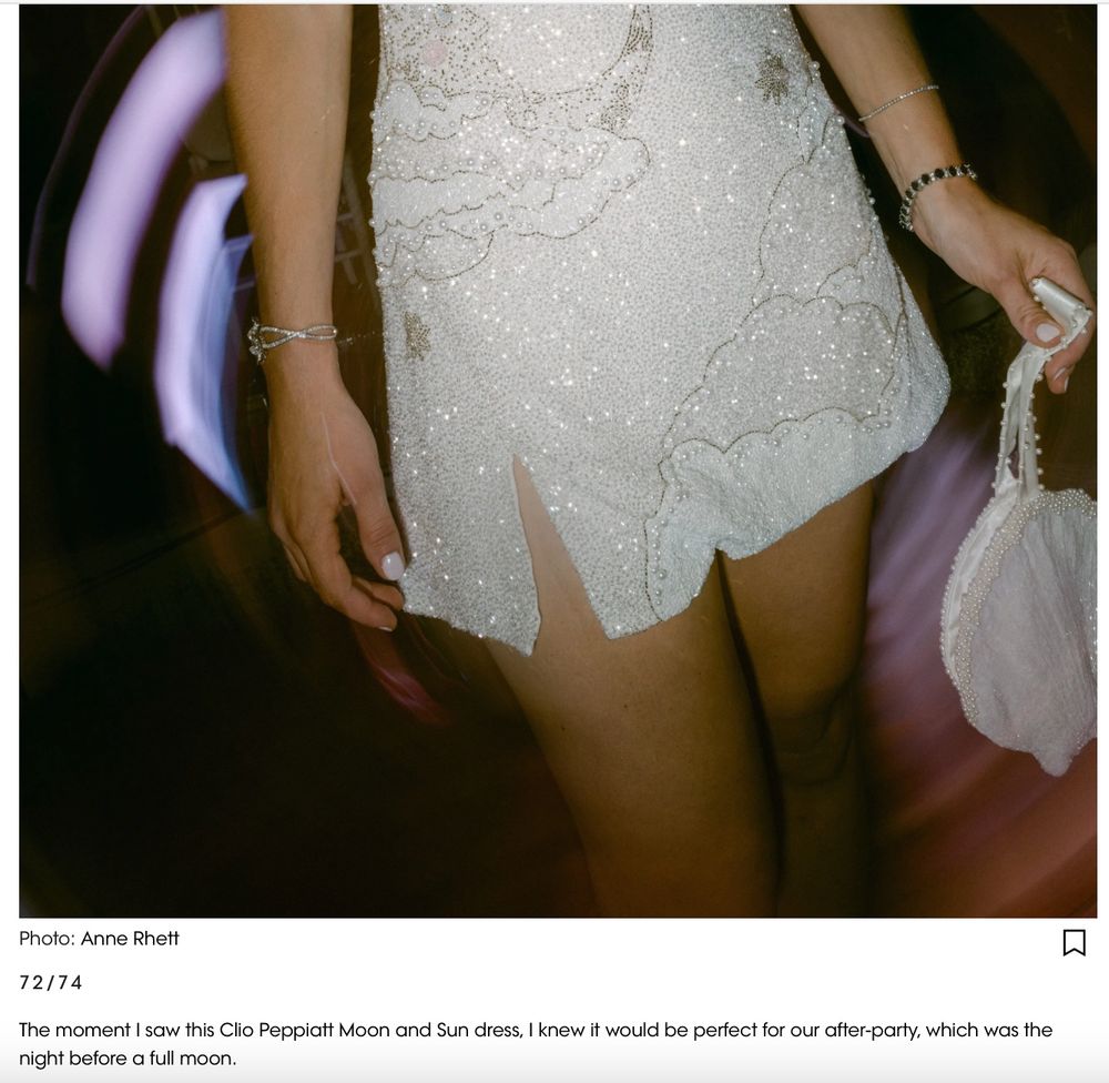 A "Clio Peppiatt Moon and Sun dress"