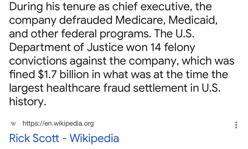 Rick Scott needs to FATWO and spend the rest of his days behind bars!!!