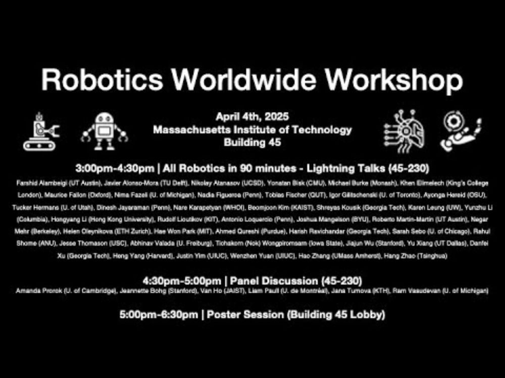 MIT Robotics - Robotics Worldwide Workshop