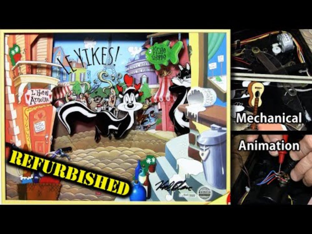 Pepe Le Pew Diorama – She Is Work Again, Mon Chéri! Skunk De Pew!!