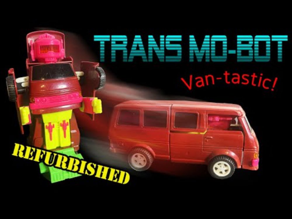 Trans Mo-Bot by Supertoys | 80s Van-to-Robot Toy Restored! (Transformer Knockoff)