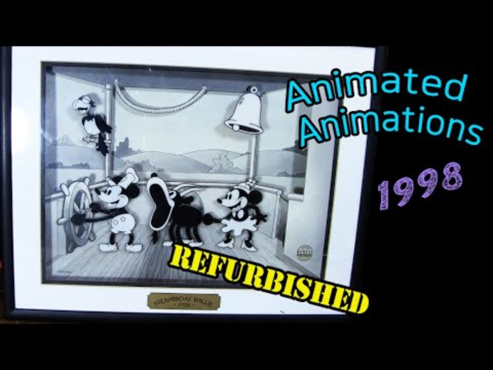 Steamboat Willie Mechanical Diorama Restored! Animated Animations from 1998