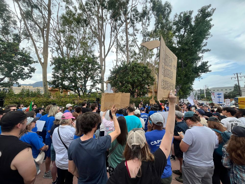 Free speech rally at Disney