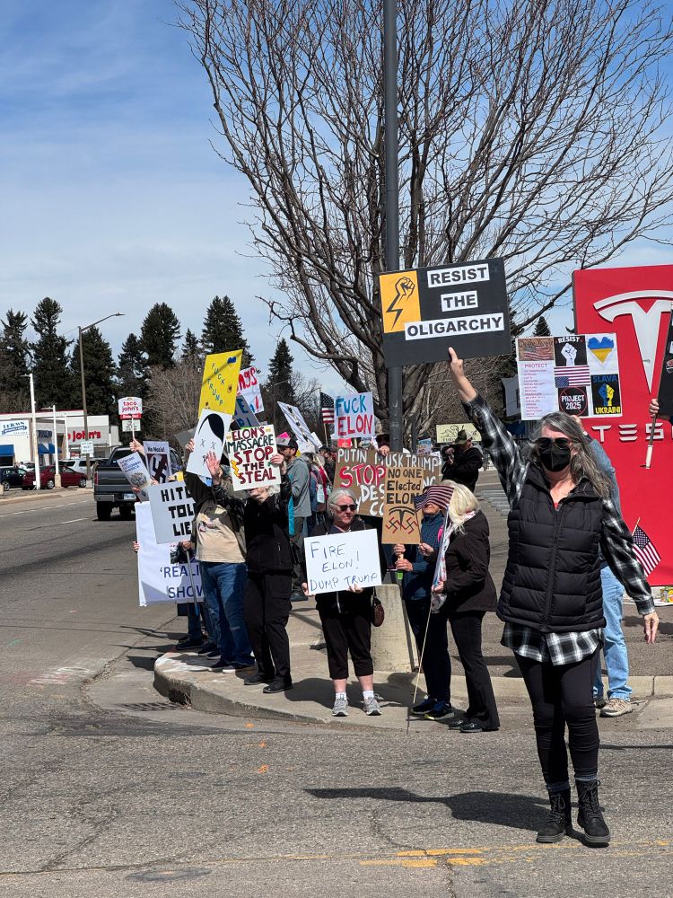 Protest photos of people with signs