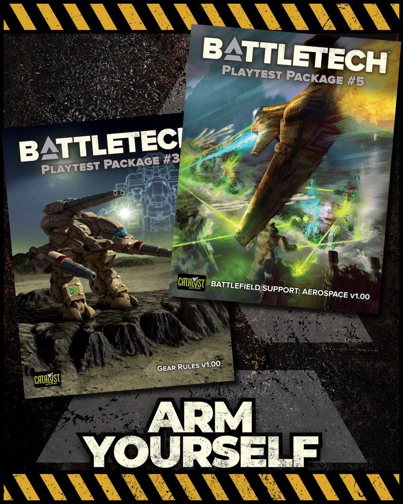 Jump in on the action and check out these playtest rules for BattleTech!