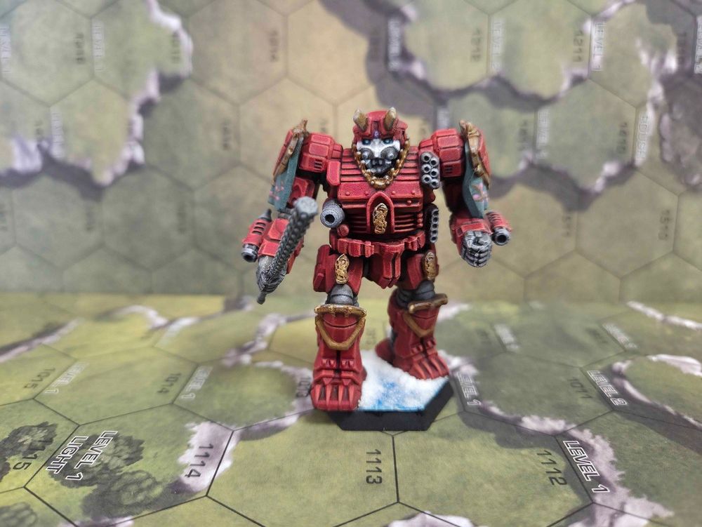 Grimshank starts us off with this beautifully done, custom Draconic Imperium Atlas! It really leans into an oni aesthetic with that kanabo, and of course the glowering visage of all Atlases!