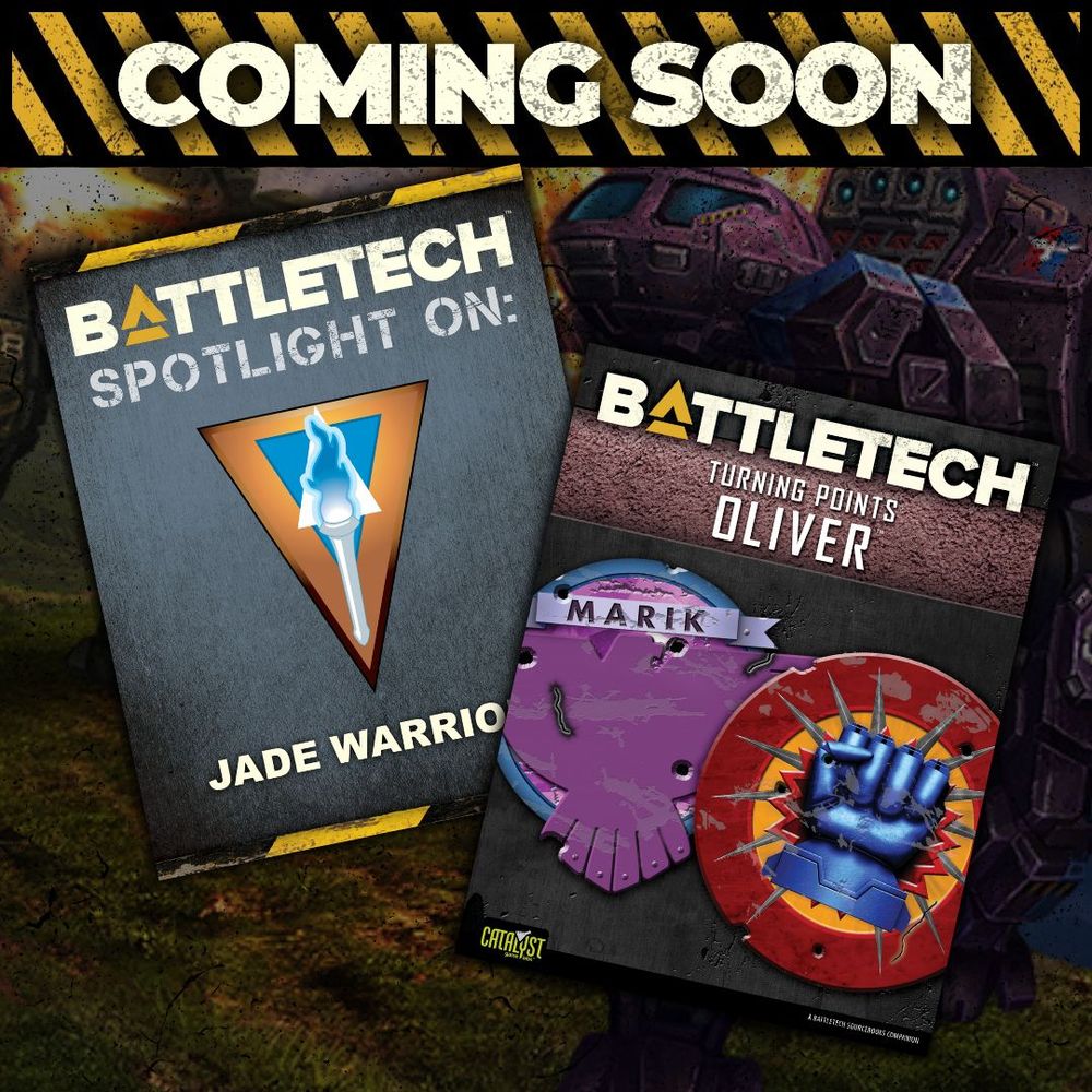 Get immersed in the BattleTech universe with Turning Points: Oliver and Spotlight On: Jade Warriors, coming soon!