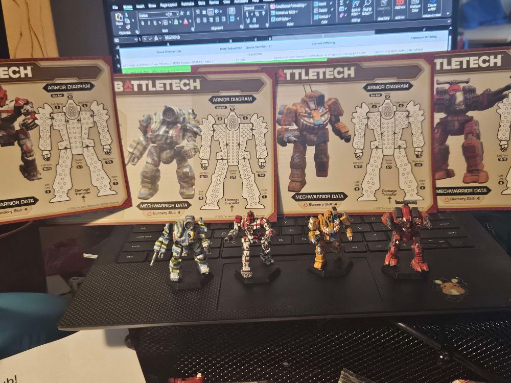 Kestrel Mage wanted to show off a unique project! They did an awesome job paint matching the Essentials box set's stat sheets!