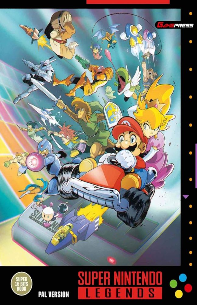 The Spanish book cover of Super Nintendo Legends.

1992 was one of the most important years for two great events, the unforgettable Barcelona Olympic Games and the Seville Expo. During that summer in which the legendary NBA Dream Team visited us or we enjoyed Los Manolos 's "Friends Forever" , Super Nintendo appeared with little noise, but with a lot of nuts .


From the hand of Erbe , one of the most iconic and remembered consoles arrived. Although Nintendo did not have an overwhelming success in our country with its 8-bit NES , the " Brain of the Beast " burned into our hearts playing titles such as Super Mario World , Street Fighter II: The World Warrior , The Legend of Zelda : A Link to the Past , Super Mario Kart , F-Zero or Donkey Kong Country . All of them and many more are true video game legends to whom we want to pay tribute with Super Nintendo Legends, the book that revives the history of the Super 16 bits of Nintendo .


To give shape to this volume, the participation of twenty well-known editors who lived and were participants in that time since its inception has been needed, making this a unique material, written and conceived from its origin in Spanish.


In its pages, 238 of the most legendary Super Nintendo games are analyzed in detail , as well as a detailed review of the history of the console, prototypes, the various models, support chips, peripherals, expansions, packs, advertising campaigns, the time, and hundreds of curiosities. All this accompanied by unpublished information about the landing of the console in our country, from the hand of Jesús Moreno , former head of marketing at Nintendo Ibérica , who breaks down those first steps of the old Nintendo Spain and its particular advertising war against Sega Spain .