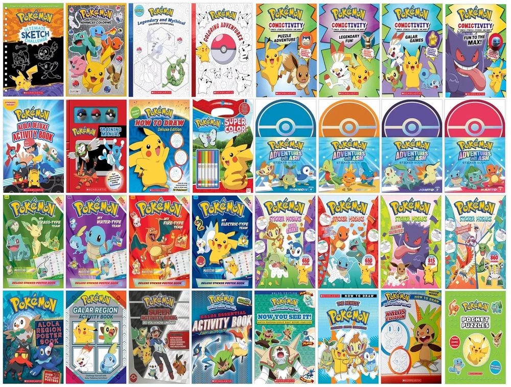 Pokemon book covers