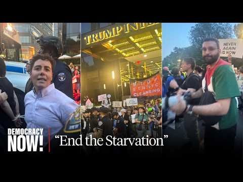 "End the Starvation": Jewish Rabbis & Allies Outside Trump Hotel Call for U.S. to Stop Arming Israel