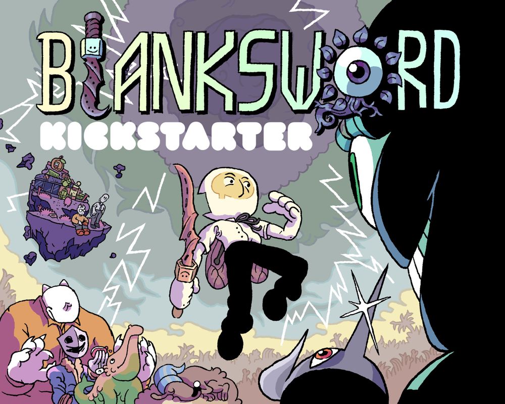 Blanksword's official Kickstarter key art, by Mortis Ghost.