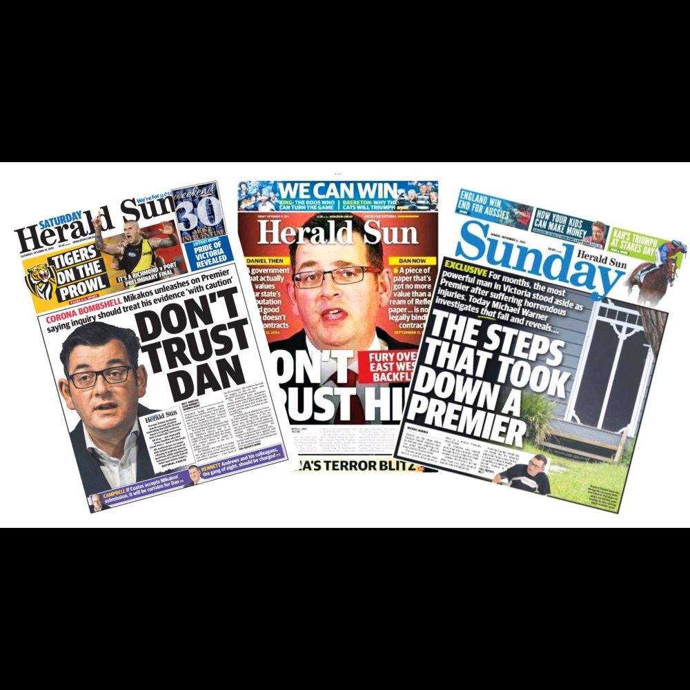 Mass Lay-Offs as Herald Sun Disbands Its Dan Andrews Department  — The Shovel