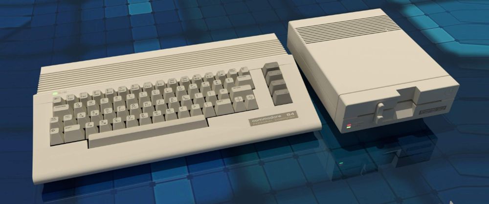 Commodore C64 computer (refresh design) with 1541-II floppy drive. Credit: c64.cz
