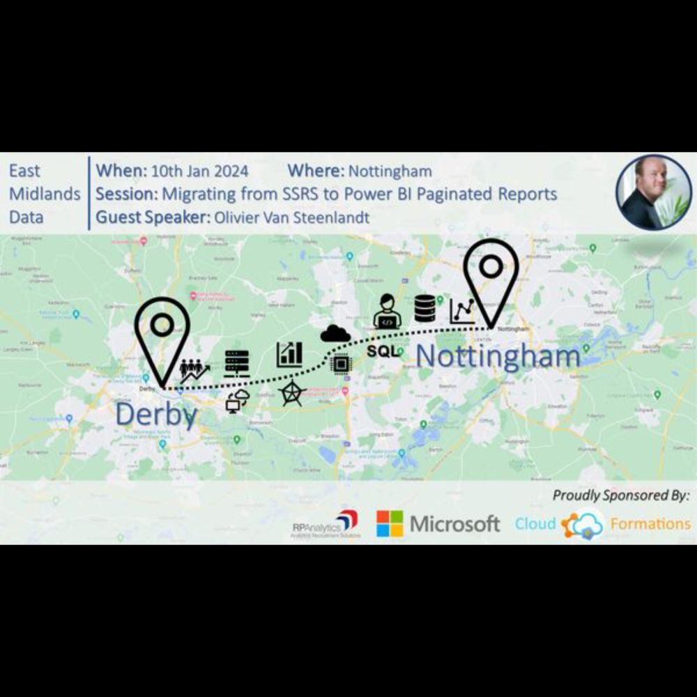 10th Jan 24 | East Midlands Data | Nottingham | Speaker - Olivier Van Steenlandt, Wed, Jan 10, 2024,...