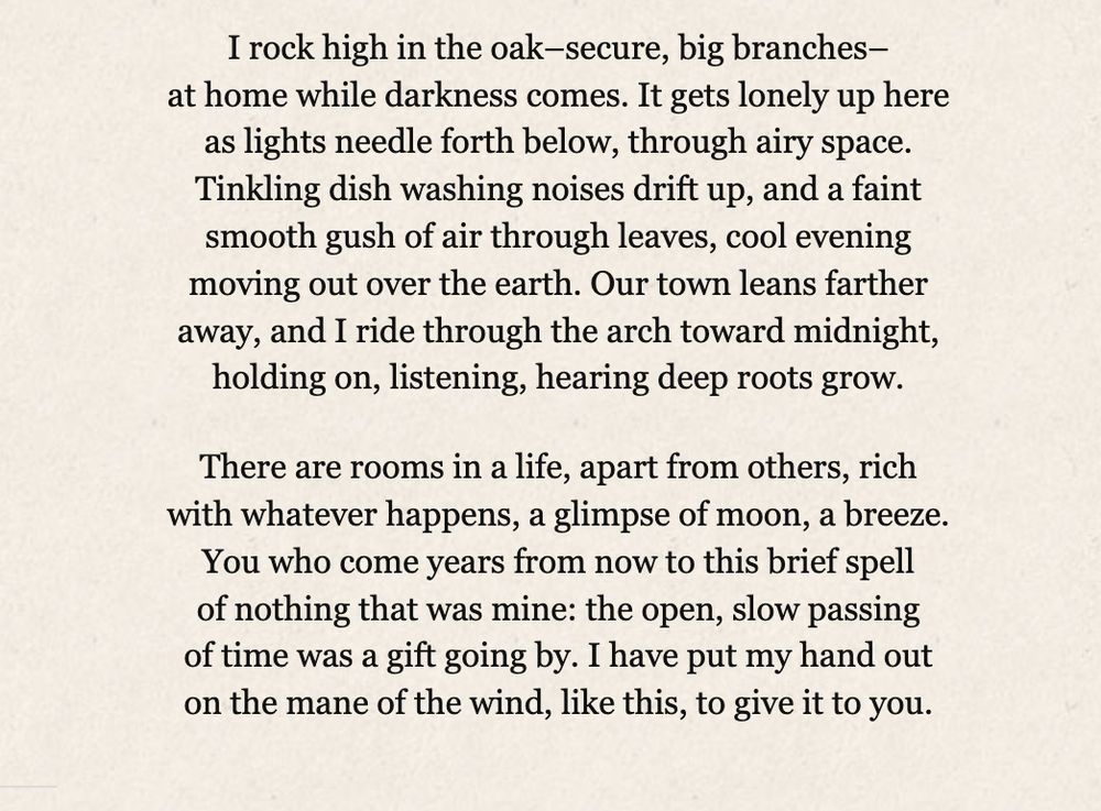 The Poem, Little Rooms, by William Stafford.