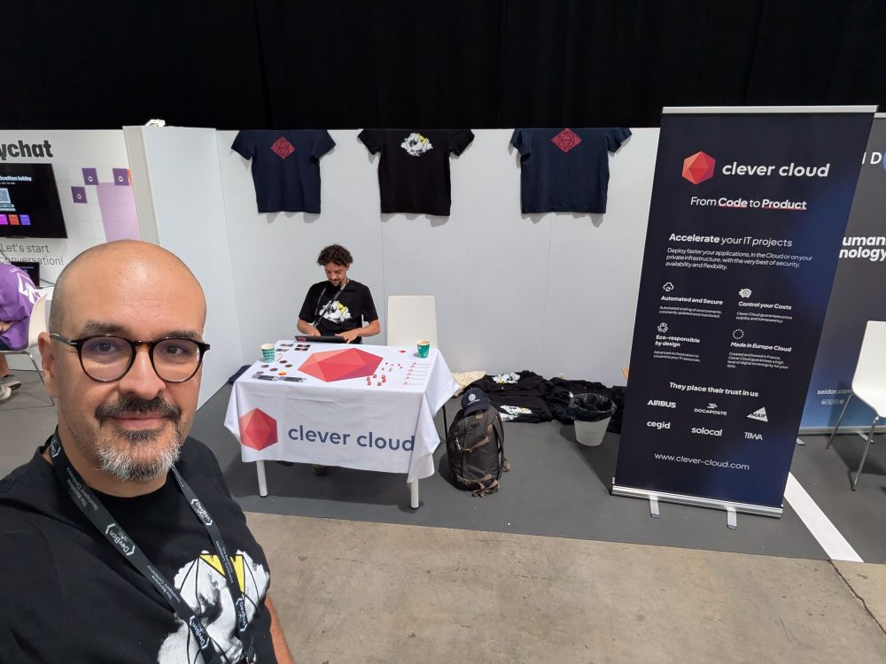 The Clever Cloud booth at DevBcn