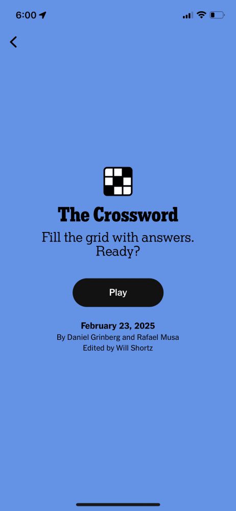 The February 23, 2005 New York Times crossword