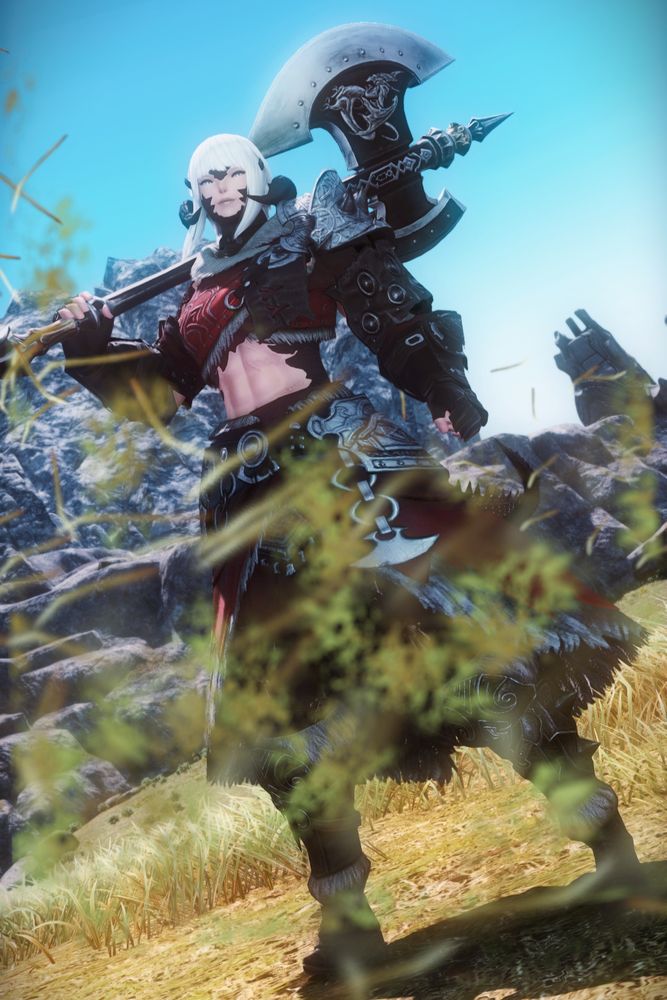Dorgono Qerel stands confidently upon the Azim Steppe, surrounded by loose blades of glass sent flying by the wind.