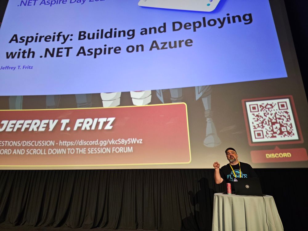 Jeff Fritz presenting his session 