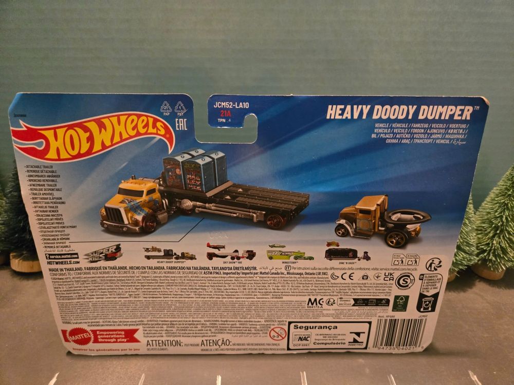 Here on the Back, it tells you which ones to collect beside showing the details of the Rig. 