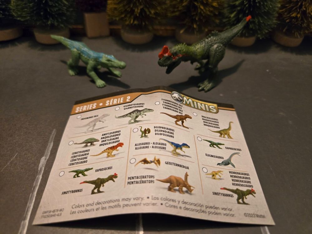 Here's a Collectors List that came with the Dinosaurs.