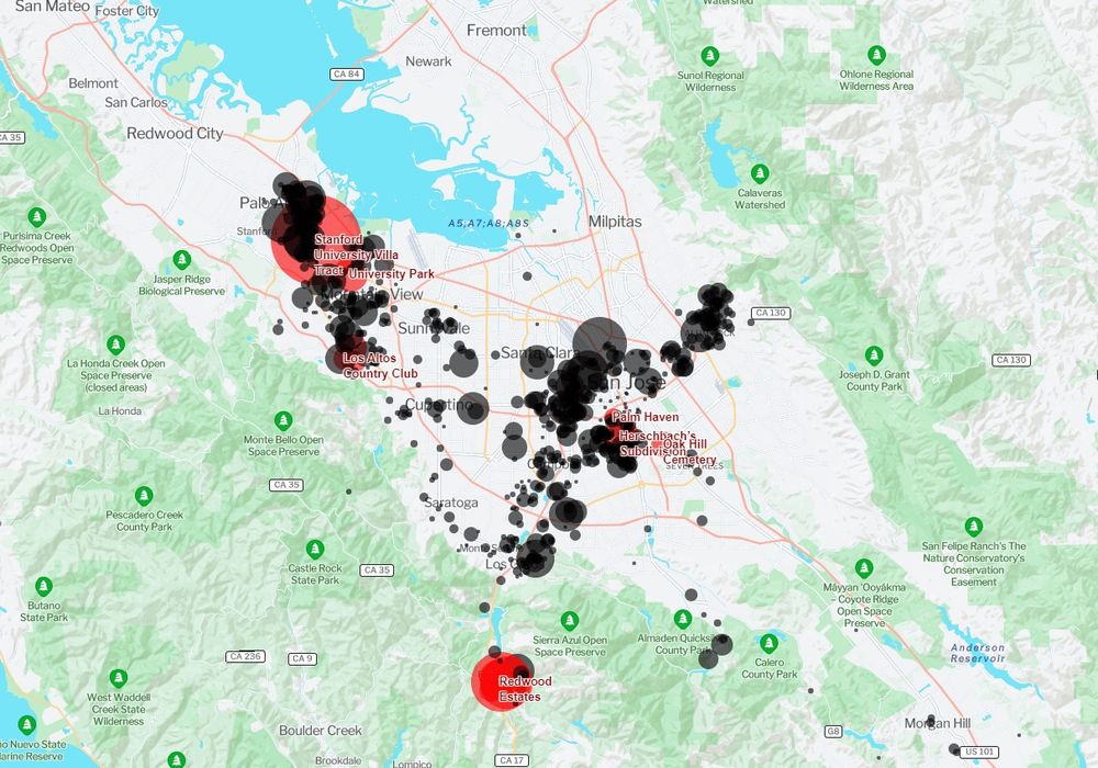 Stanford researchers map ‘White-Only’ properties in Santa Clara Co. using AI