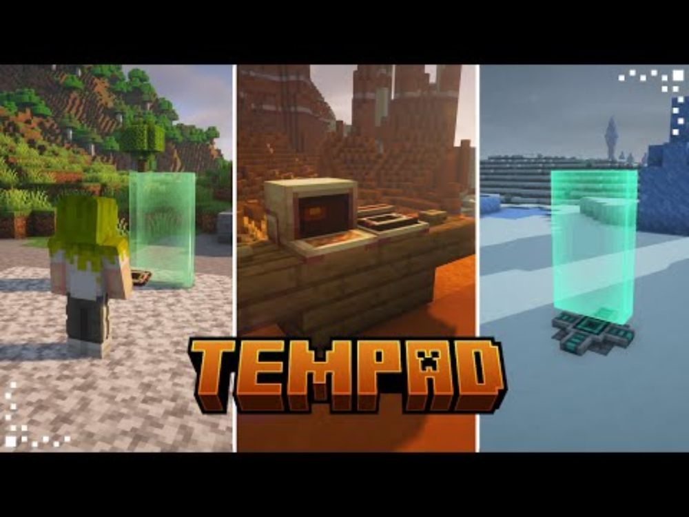 Tempad (Minecraft Mod Showcase/Tutorial) | Teleportation Devices & Timedoors | NeoForge 1.21.1