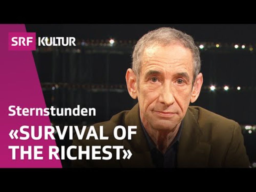 Douglas Rushkoff – the mindset of tech billionaires | Sternstunde Philosophie | SRF Kultur