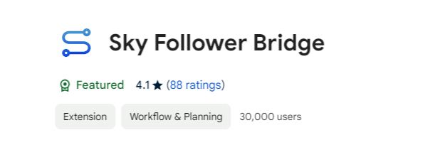 App in Google Webstore called Sky Follower Bridge, it is featured!