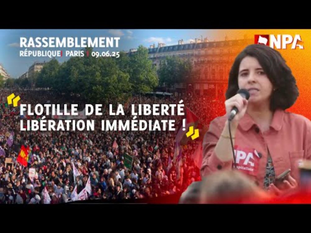 LIBERTÉ POUR L'ÉQUIPAGE DE LA FLOTILLE ! STOP AU GÉNOCIDE À GAZA !