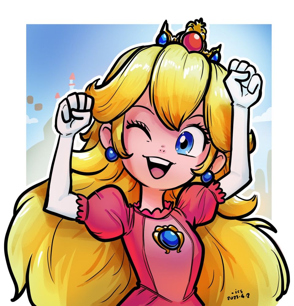 Peach is cute! 