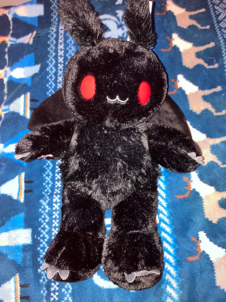 A photo of the Build a Bear Mothman plush