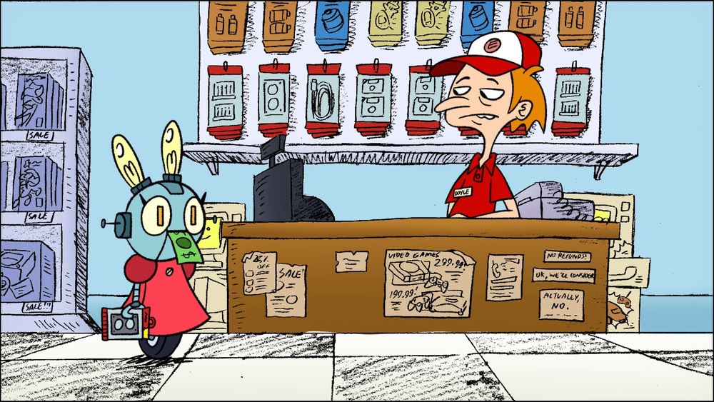 Promotional still for LIL' ROBOT GIRL

Lil' Robot Girl at the local Electronics Shack.