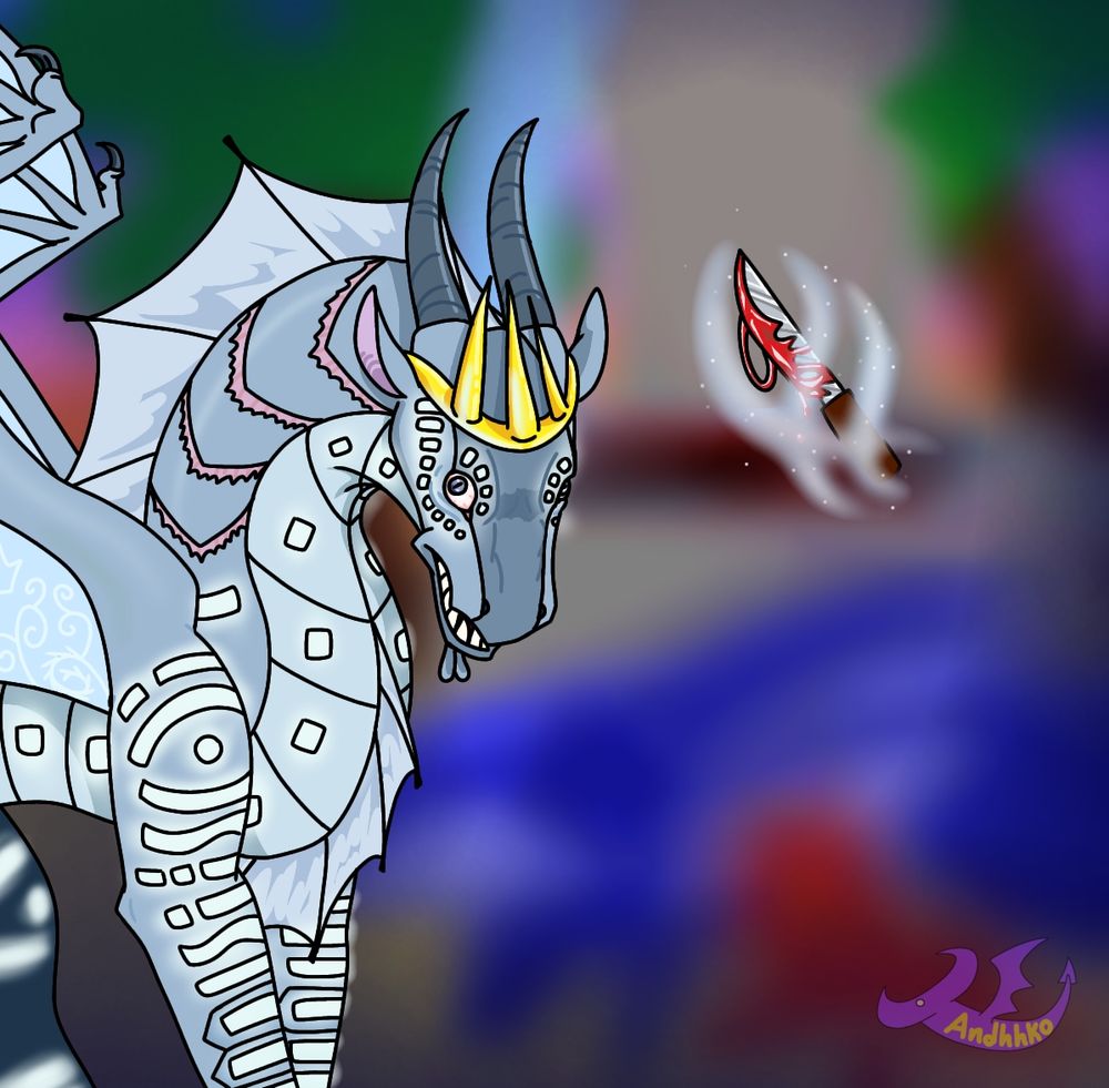 This version has his luminescent scales glowing