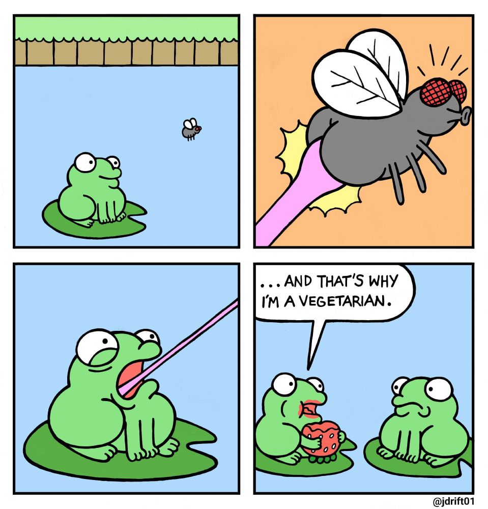 Vegetarian frog