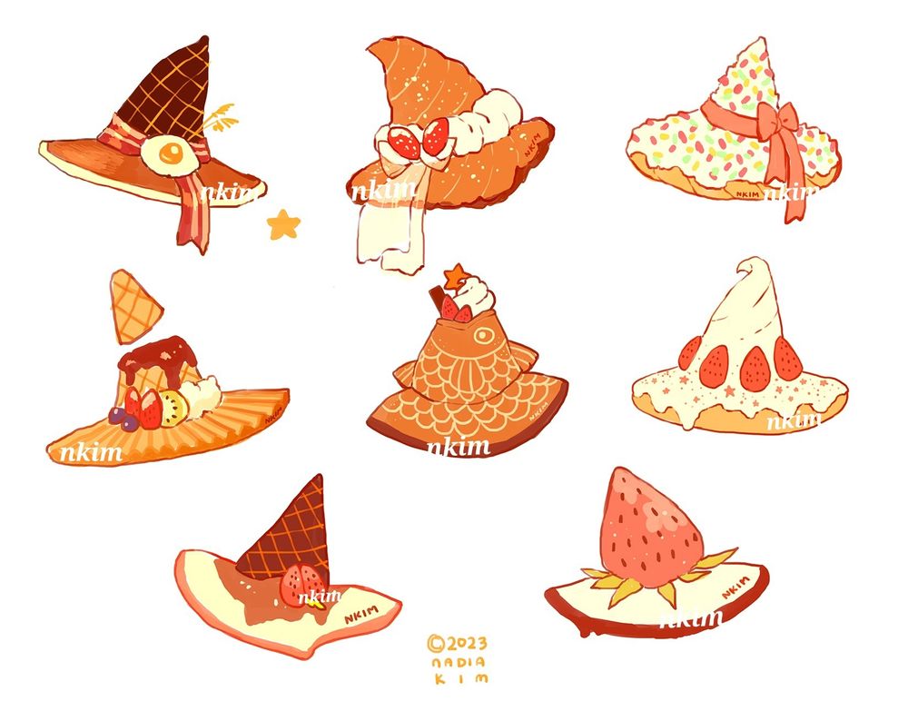 Witch hats in a variety of dessert forms!