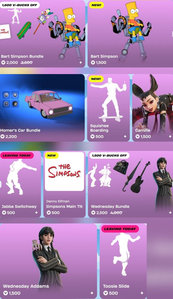 Best sellers in the shop today