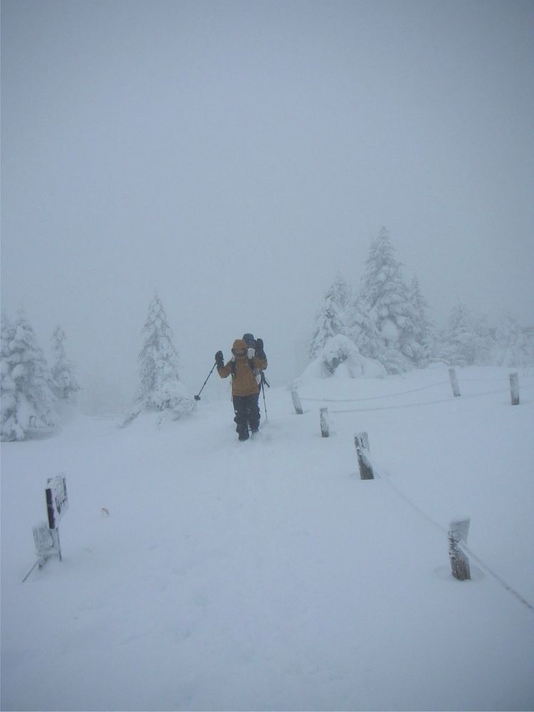 北横岳で、撤退！