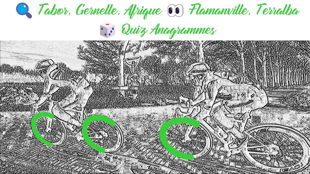 Chouchoutes Cycling Club, épisode 81: 
Reviews: Tabor, Gernelle, Afrique
Previews: Flamanville, Terralba
Quiz: Quiz Anagrammes par 53x12